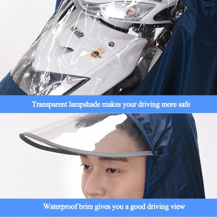 Universal Super Water-Resistant Dual Hooded Motorcycle Rain Poncho Coat Raincoat