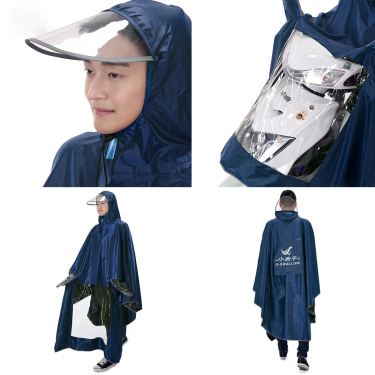 Universal Super Water-Resistant Dual Hooded Motorcycle Rain Poncho Coat Raincoat