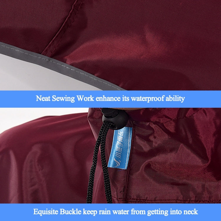 Universal Super Water-Resistant Dual Hooded Motorcycle Rain Poncho Coat Raincoat