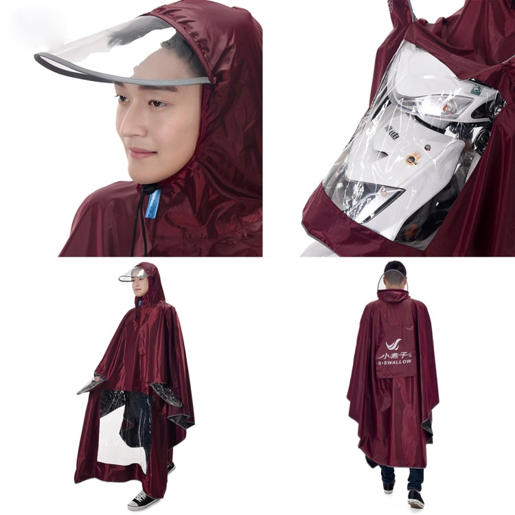 Universal Super Water-Resistant Dual Hooded Motorcycle Rain Poncho Coat Raincoat