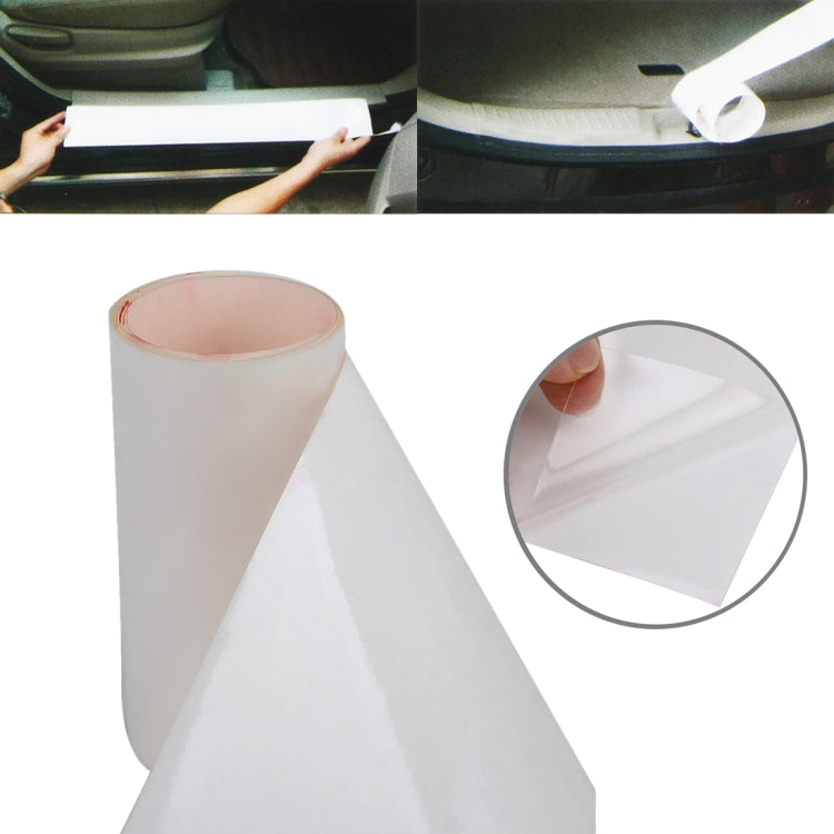 4 PCS Car Front Back Bumper Clear Paint Protection Wrap Vinyl Film, Size: 14*30cm