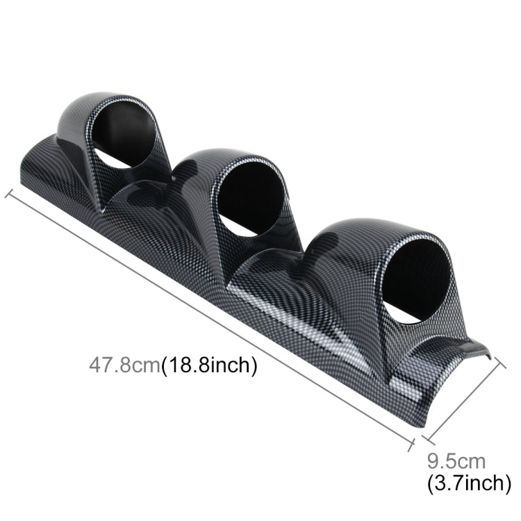 60mm Universal 3 Triple Auto Car Dash Gauge Meter Pod Mount Holder Dashboard 3 Hole Cup Vehicle Performance Meter Instrument Accessories