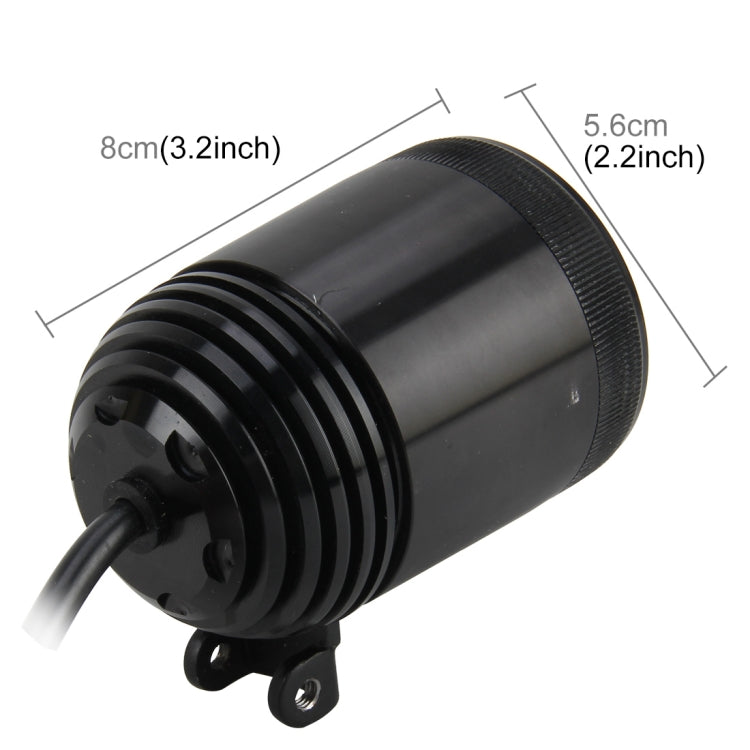 25W 6000K 3000LM 6 CREE Motorcycle Headlight Lamp LED Motorcycle Projector Lamp, DC 10-48V(White Light)