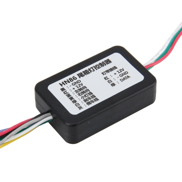 1.2m Car Auto Waterproof Universal Rear Colorful Flowing Light Tail Box Lights with RF Wireless Remote Control and Tail Light Controller, Red Light Brake Light Yellow Light Turn Signal Light LED Lamp Strip Tail Decoration