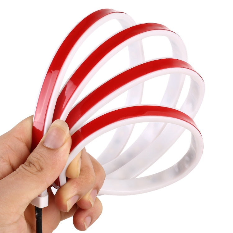 1.5m Car Auto Waterproof Universal Rear Colorful Flowing Light Tail Box Lights with RF Wireless Remote Control and Tail Light Controller, Red Light Brake Light Yellow Light Turn Signal Light LED Lamp Strip Tail Decoration