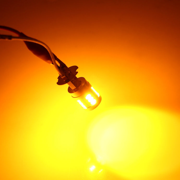 2 PCS H3 4W 250 LM 6000K Car Fog Lights with 18 LEDs SMD-5630 Lamps, DC 10-30V(Yellow Light)