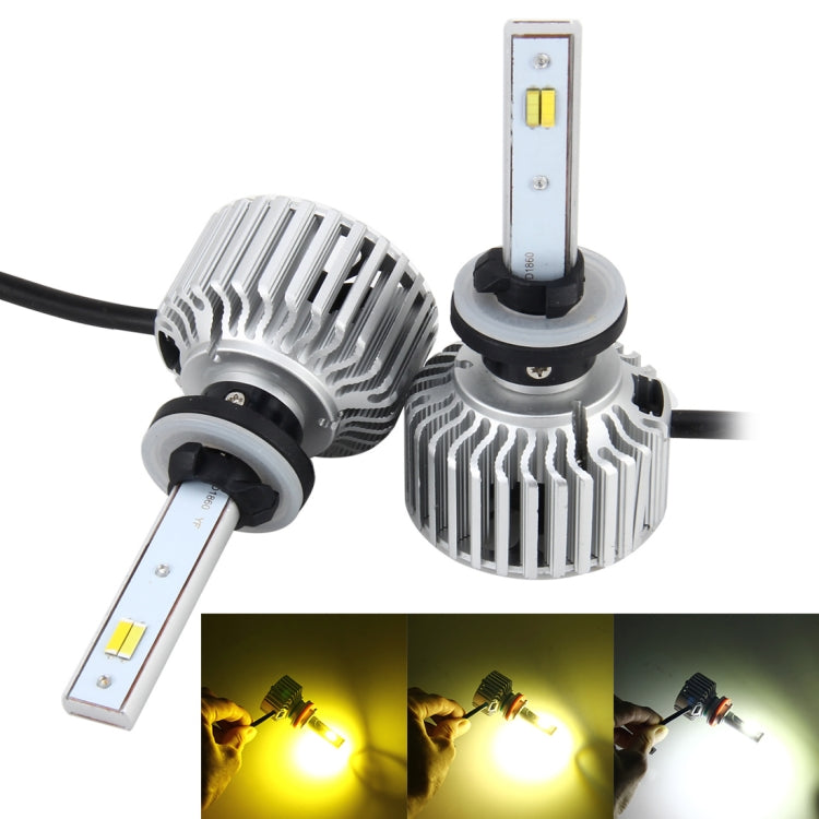 2 PCS 880 26W 2250LM Car Headlight  LED Auto Light Built-in CANBUS Function (White Light, Yellow Light, Warm White Light), DC 9-16V