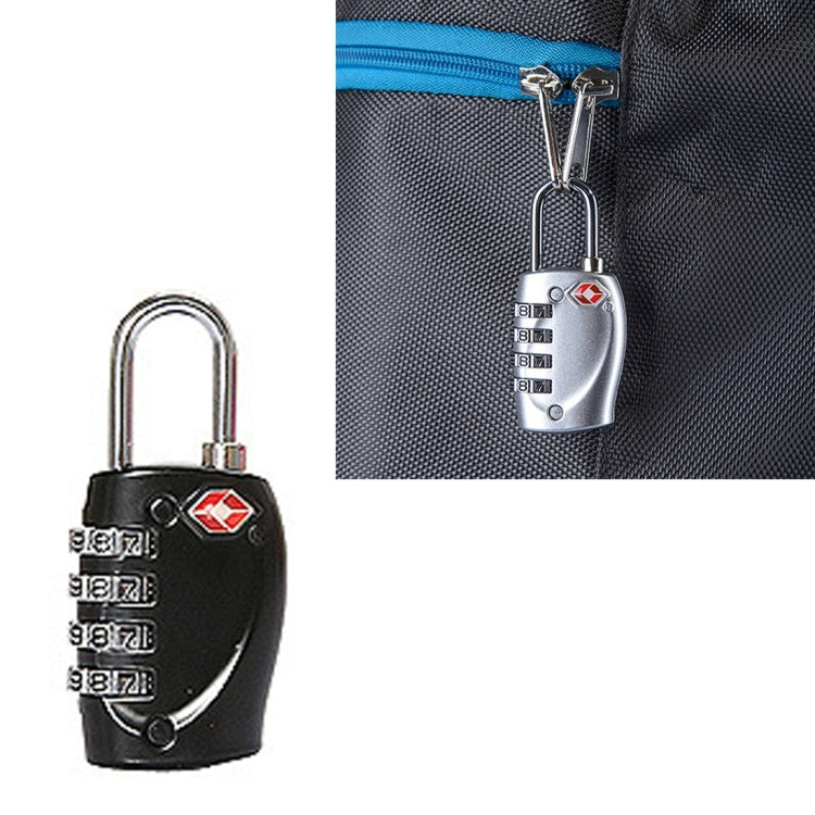 TSA Combination 4 Digits Luggage Travel Suitcase Security Padlock Lock Cable Lock Customs TSA Luggage Metal Lock Password Lock Anti-theft Wire Lock
