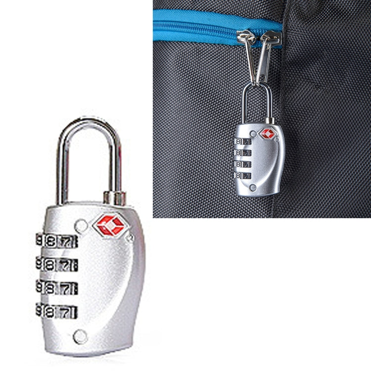 TSA Combination 4 Digits Luggage Travel Suitcase Security Padlock Lock Cable Lock Customs TSA Luggage Metal Lock Password Lock Anti-theft Wire Lock