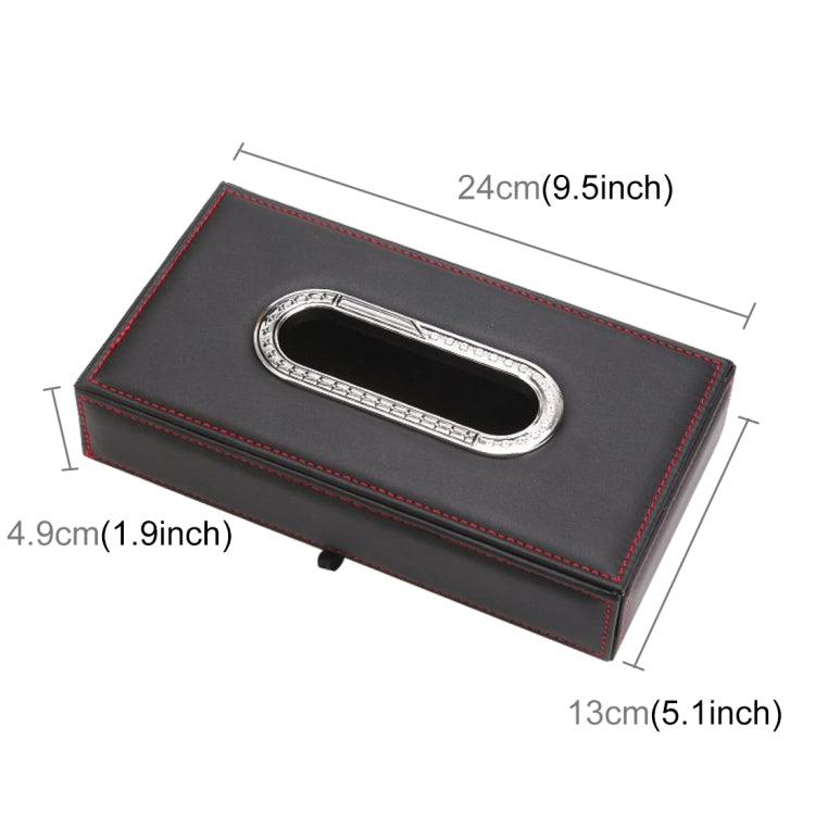 Universal Car Facial Tissue Box Case Holder Metal Frame Tissue Box Fashion and Simple Paper Napkin Bag