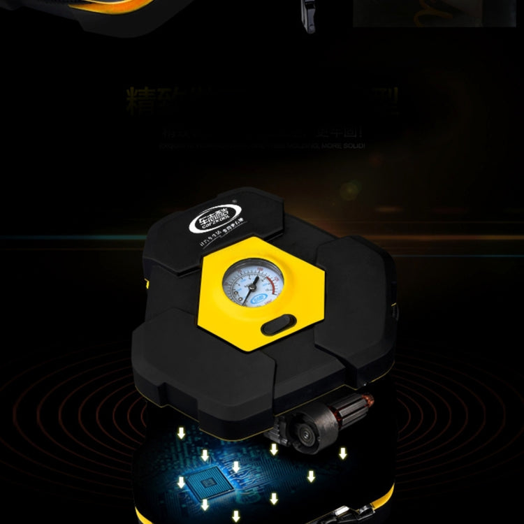 DC12V 120W 10A 40PSI 22 Cylinder with Indicator Portable Electric Tire Inflator Car Electric Air Compressor Car Tire Pump Inflatable Pump with 2.8m Power Cord