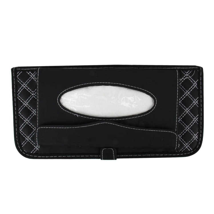 Universal Folding CD Folder Car Facial Tissue Box 2 in 1 Fashion and Simple Paper Napkin Bag Car Sun Visor Auto CD Card Holder Tissue Napkin Box with Napkin