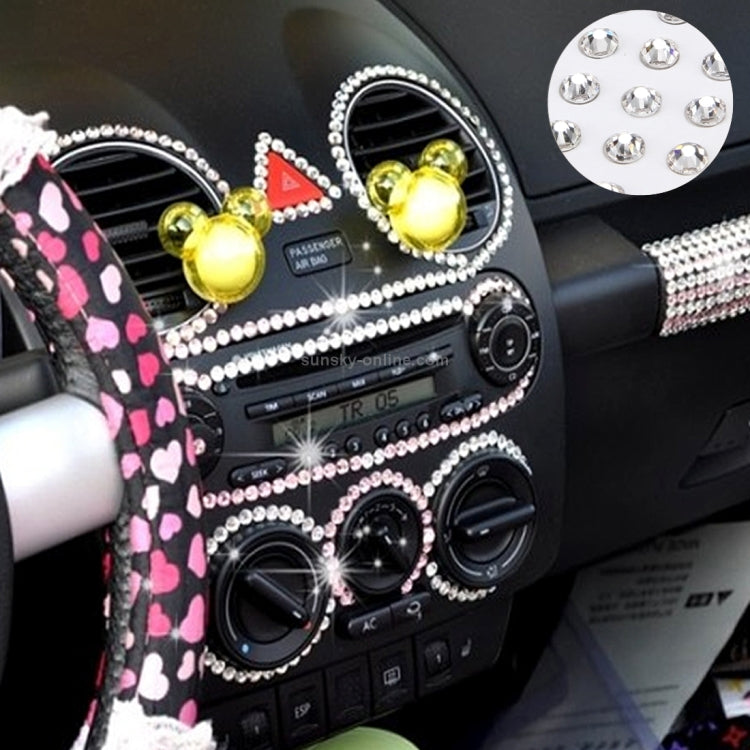 135 PCS / Set Crystal Decorative Stickers Car Sticker Strass 3mm in Strass Crystals DIY Decoration Decal Stickers Rhinestone Flatback Sticker Art Decorations Accessories