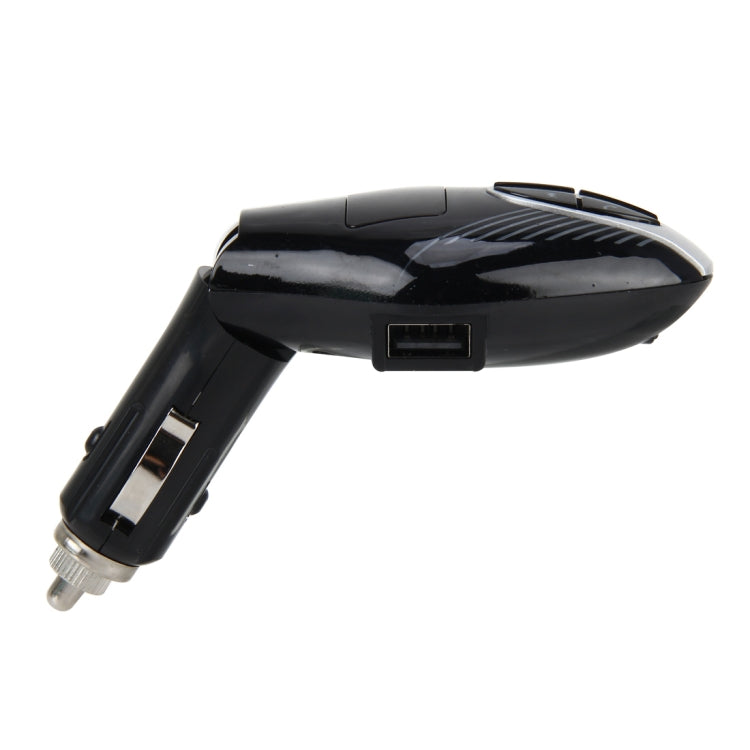 V7 Wireless Car MP3 Bluetooth Stereo Music Player Full Frequent FM Transmitter Car Charger Adapter with USB Port Digital Display Support U Disk and TF Card Bluetooth Headset for Mobile Phone