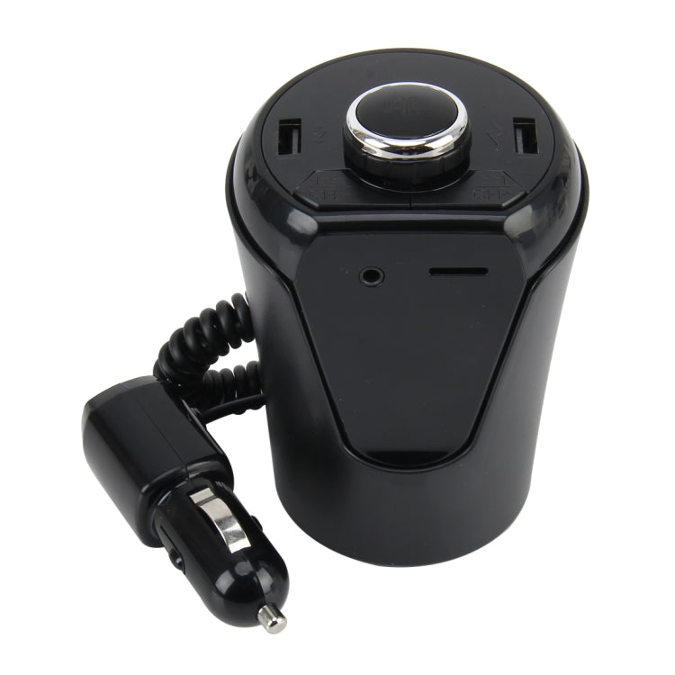 Car MP3 Music Player Multi-function Wireless Car FM Player Wireless Car Charger with Dual USB Ports Support Hand-free and TF Card