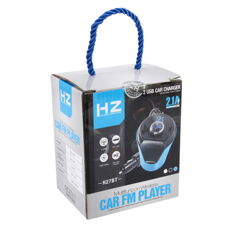 Car MP3 Music Player Multi-function Wireless Car FM Player Wireless Car Charger with Dual USB Ports Support Hand-free and TF Card