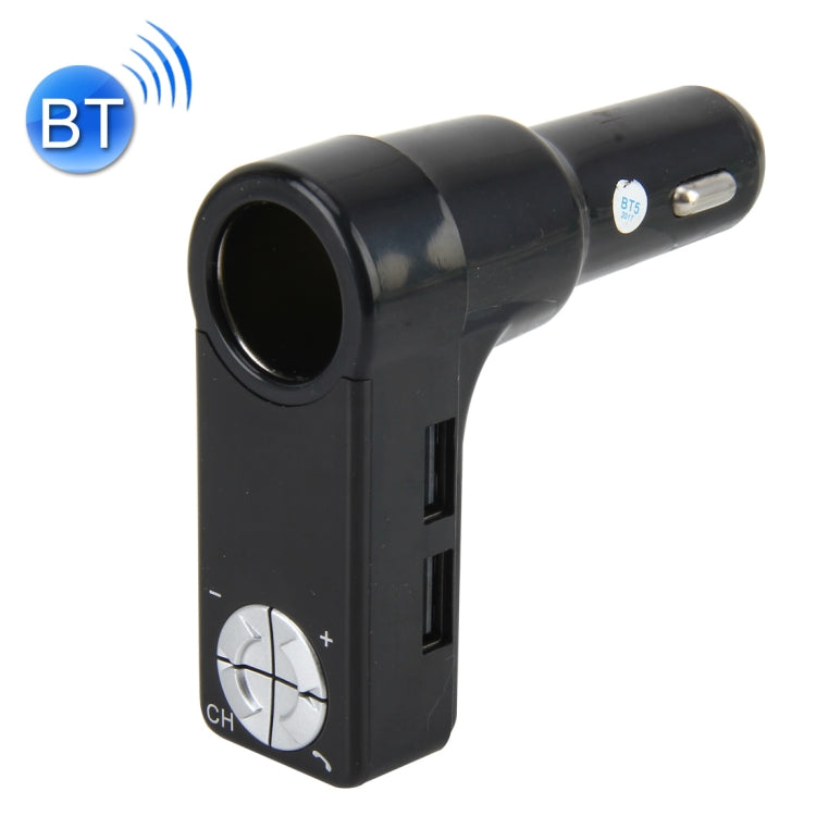 Bluetooth Car MP3 Music Player FM Transmitter BT Car Charger Adapter with Dual USB Ports Support Hand-free and Voltage Detection