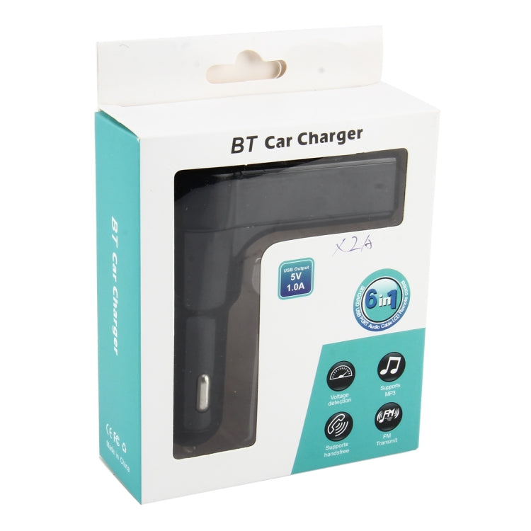Bluetooth Car MP3 Music Player FM Transmitter BT Car Charger Adapter with Dual USB Ports Support Hand-free and Voltage Detection