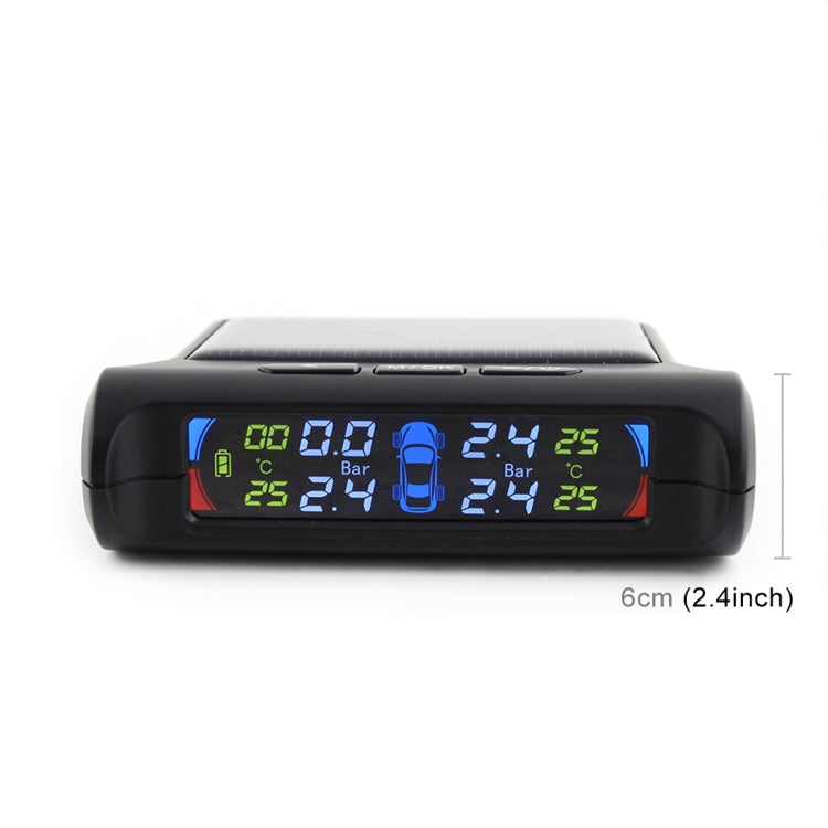 PZ802-E Solar Powered Video TPMS External Tire Pressure Monitor with LCD Color Display Screen
