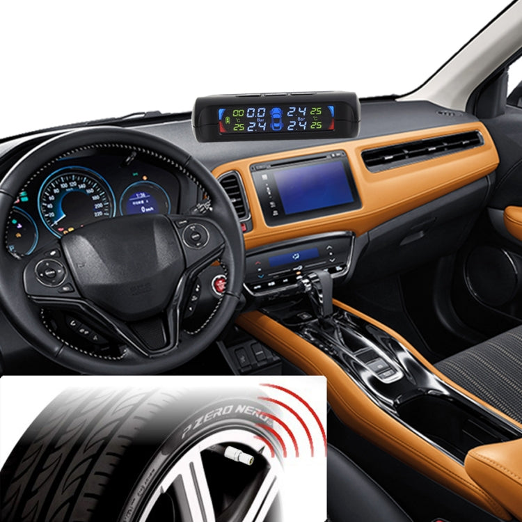 PZ802-I Solar Powered Video TPMS Internal Tire Pressure Monitor with LCD Color Display Screen