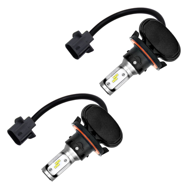 2 PCS H13 IP65 Waterproof White Light 12 CSP LED Car Headlight Bulb,  9-36V / 18W, 6000K / 2000LM