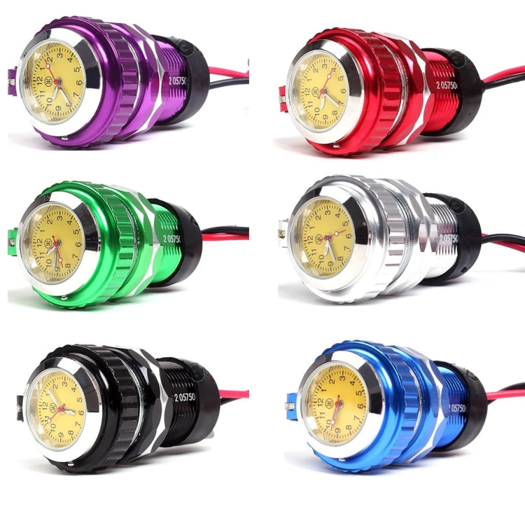 Universal 12V Motorbike USB Phone Vehicle Navigation Charger with a Watch Random Color Delivery