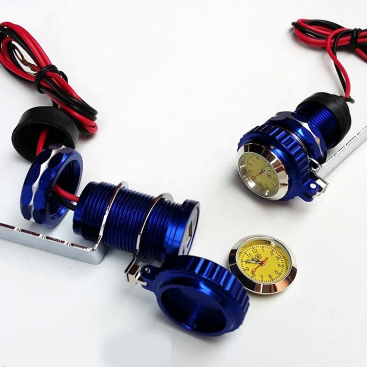 Universal 12V Motorbike USB Phone Vehicle Navigation Charger with a Watch Random Color Delivery