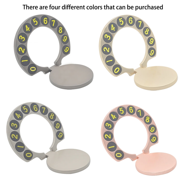 Alloy Mini Design Hidden Number Temporary Parking Number Card