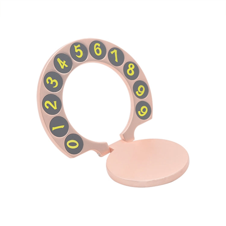 Alloy Mini Design Hidden Number Temporary Parking Number Card