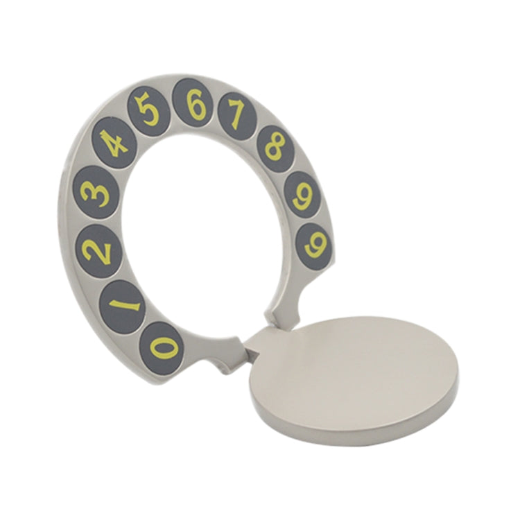 Alloy Mini Design Hidden Number Temporary Parking Number Card