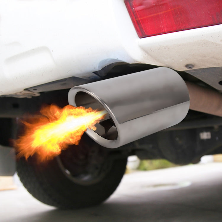 2 PCS Car Styling Stainless Steel Exhaust Tail Muffler Tip Pipe for VW Volkswagen 1.8T/2T Swept Volume, Audi A1/A3/A4L/Q3/Q5