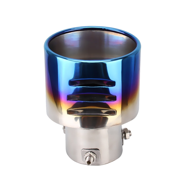 Universal Car Styling Stainless Steel Curved Bolt-on Exhaust Tail Muffler Tip Pipe with Mesh