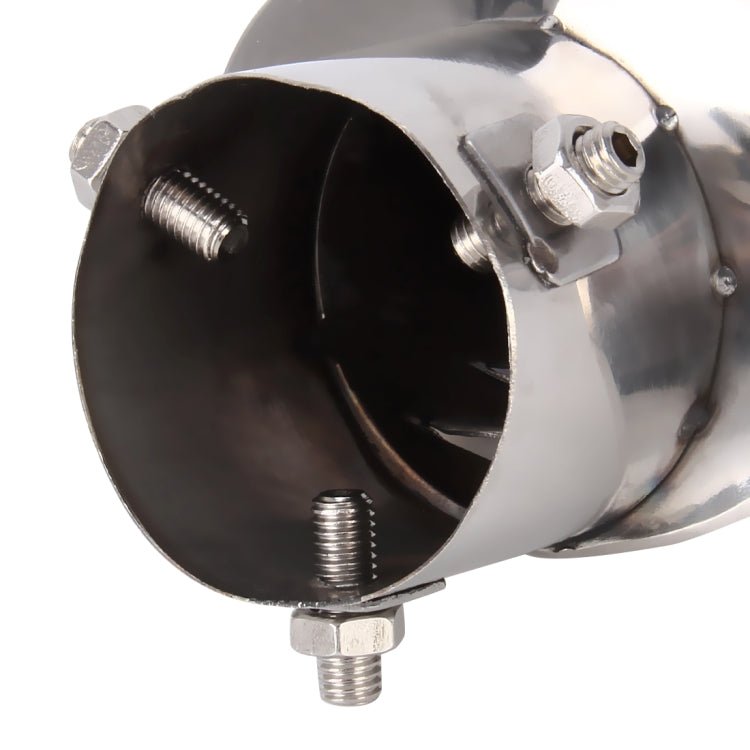 Universal Car Styling Stainless Steel Curved Bolt-on Exhaust Tail Muffler Tip Pipe with Mesh