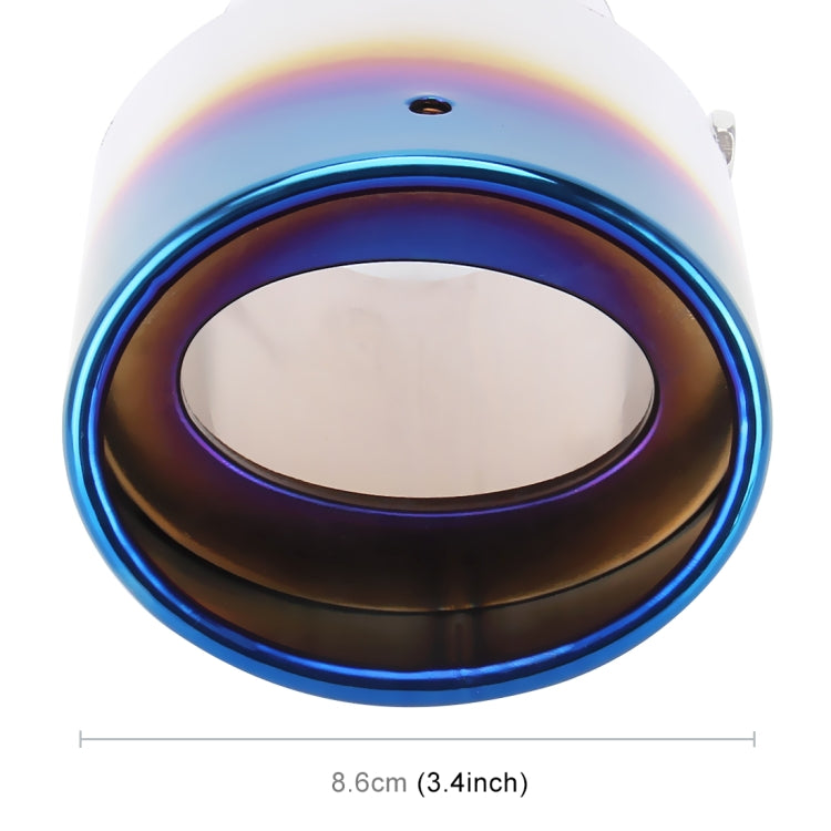 Universal Car Styling Stainless Steel Curved Exhaust Tail Muffler Tip Pipe