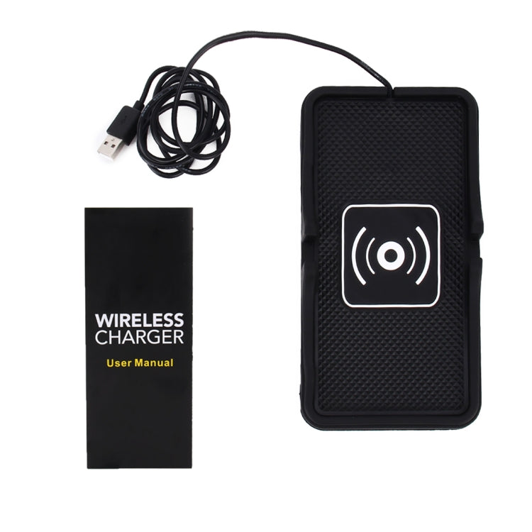 Home Car DC 5V/2A 5W Fast Charging Qi Standard Wireless Charger Pad, For iPhone, Galaxy, Huawei, Xiaomi, LG, HTC and Other QI Standard Smart Phones