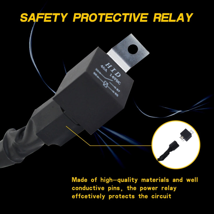 Offroad Driving 300W Light Bar Wiring Harness with Fuse DC 14V 40 Amp Relay ON/OFF Switch