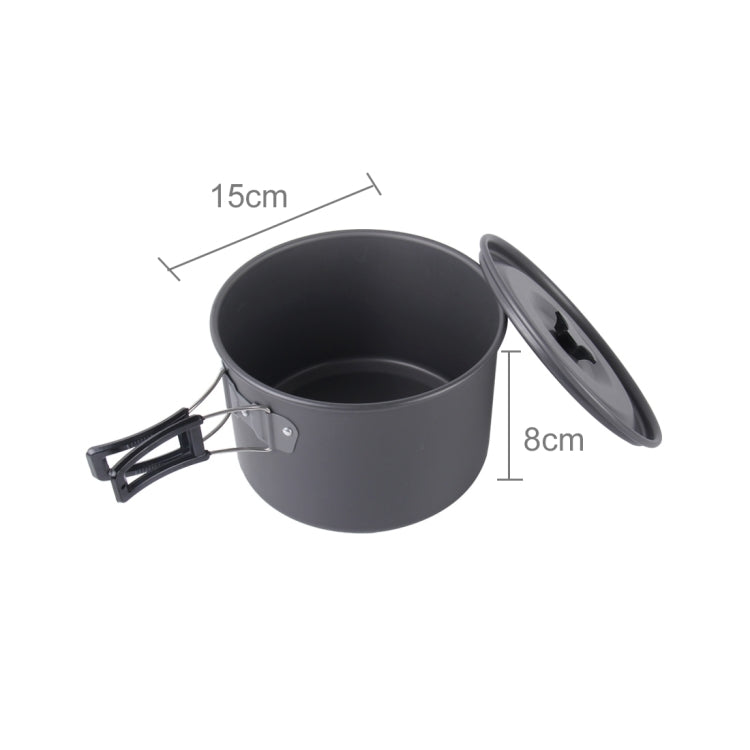 DS-500 Outdoor Camping Ultra Light Weight 15 Piece Cookware Stackable Set