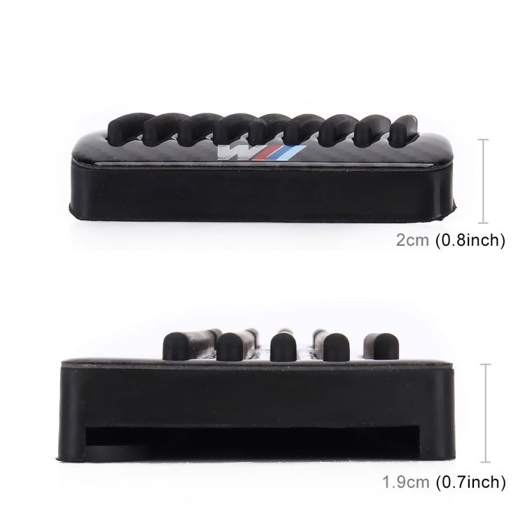 2 in 1 Non-Slip Carbon Fiber Manual Car Truck Foot Pedals Brake Gas Fuel Pad Cover Kit for BMW