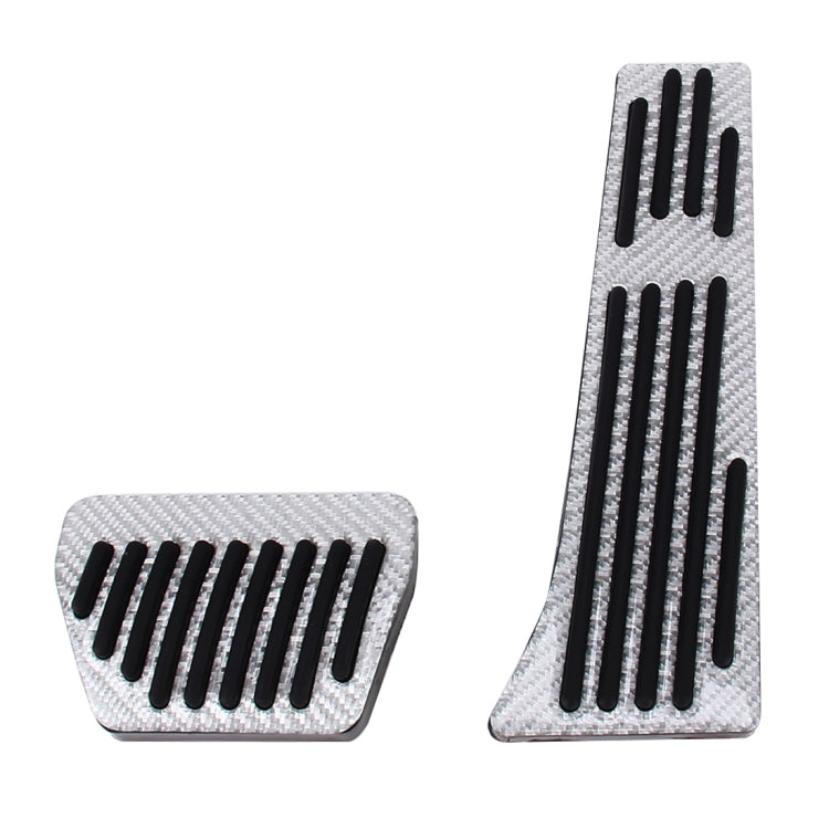 2 in 1 Non-Slip Carbon Fiber Manual Car Truck Foot Pedals Brake Gas Fuel Pad Cover Kit for BMW