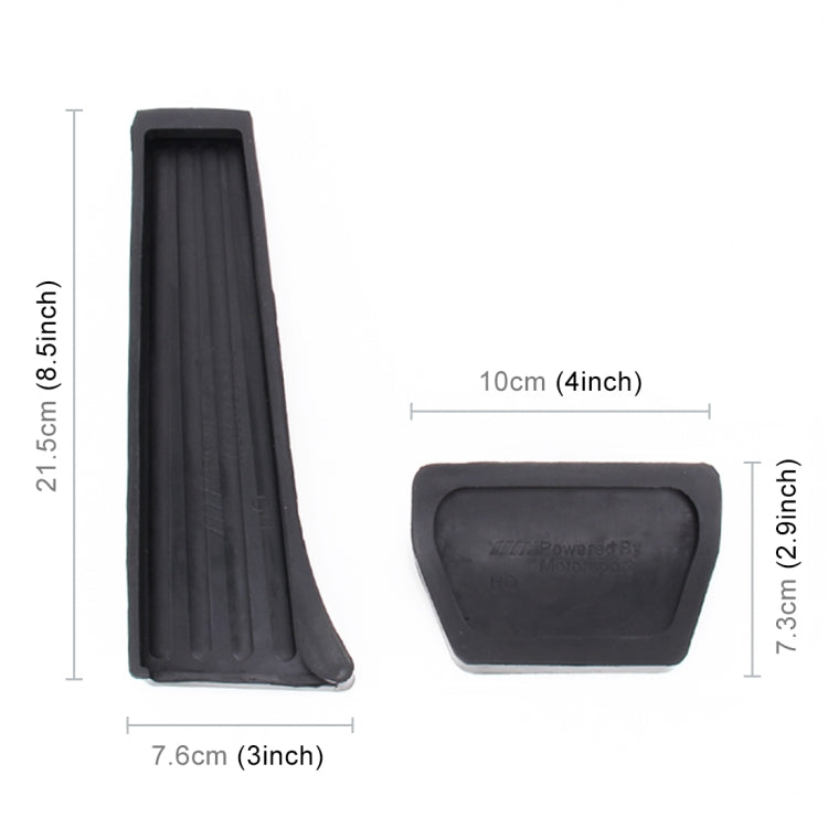 2 in 1 Non-Slip Carbon Fiber Manual Car Truck Foot Pedals Brake Gas Fuel Pad Cover Kit for BMW