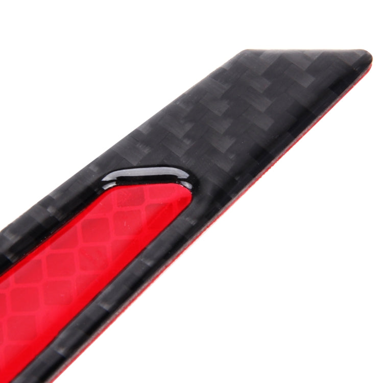 4 PCS Carbon Fiber Car Auto Side Door Edge Guard Protection Trims Reflective Stickers