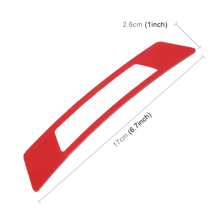 2 PCS Carbon Fiber Reflective Car Fender Flare Wheel Brow Warning Strip Stickers