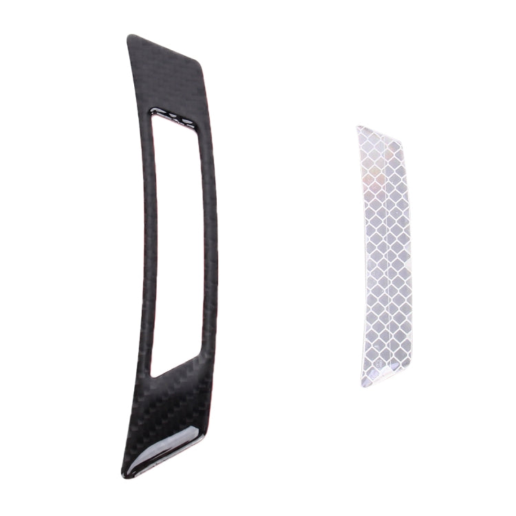 2 PCS Carbon Fiber Reflective Car Fender Flare Wheel Brow Warning Strip Stickers