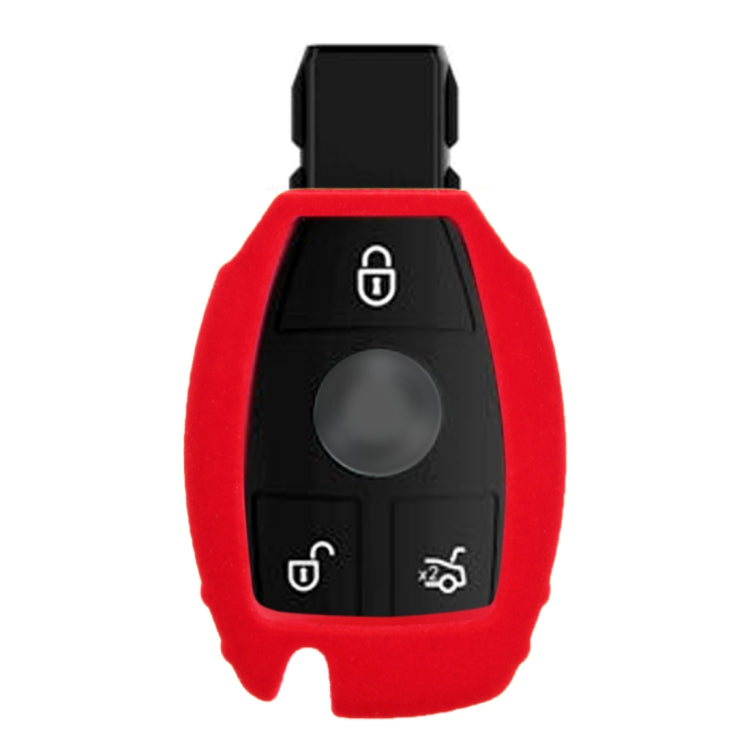 Car Remote Key Holder Flannel TPU Protective Case for Mercedes-Benz 2007 C, E, S, CLA, CLS, GLK, CLK, SLK