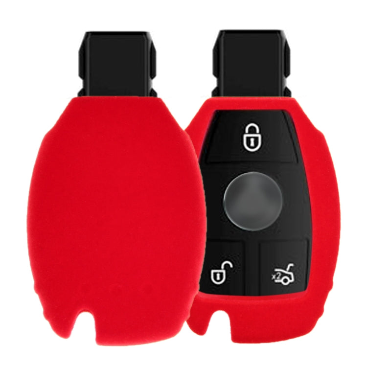 Car Remote Key Holder Flannel TPU Protective Case for Mercedes-Benz 2007 C, E, S, CLA, CLS, GLK, CLK, SLK