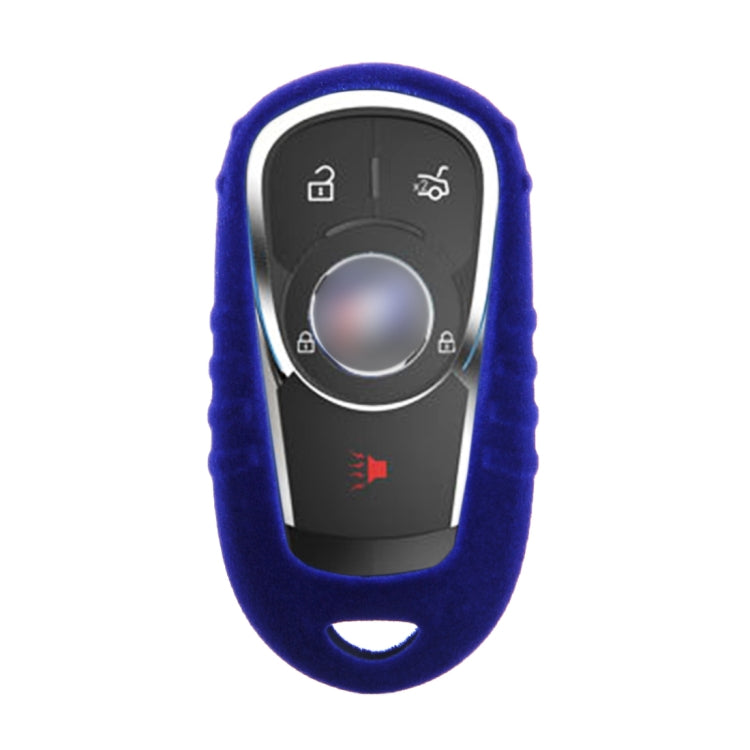 Car Remote Key Holder Flannel TPU Protective Case for Buick 2016-2017 Regal, Angkewei, Angola(Blue)