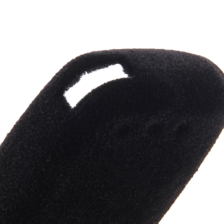 Car Remote Key Holder Flannel TPU Protective Case for Landrover Discovery, Jaguar, Freelander 2, Evoque(Black)