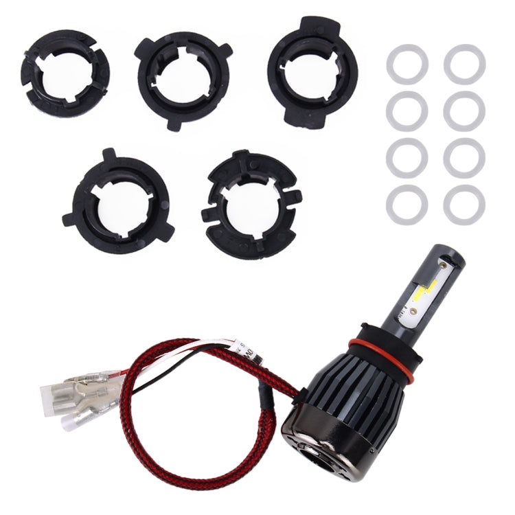 Motorcycle Headlights 30W 6000K 2100LM Bright White LED Bulbs Lamp, DC 9-36V