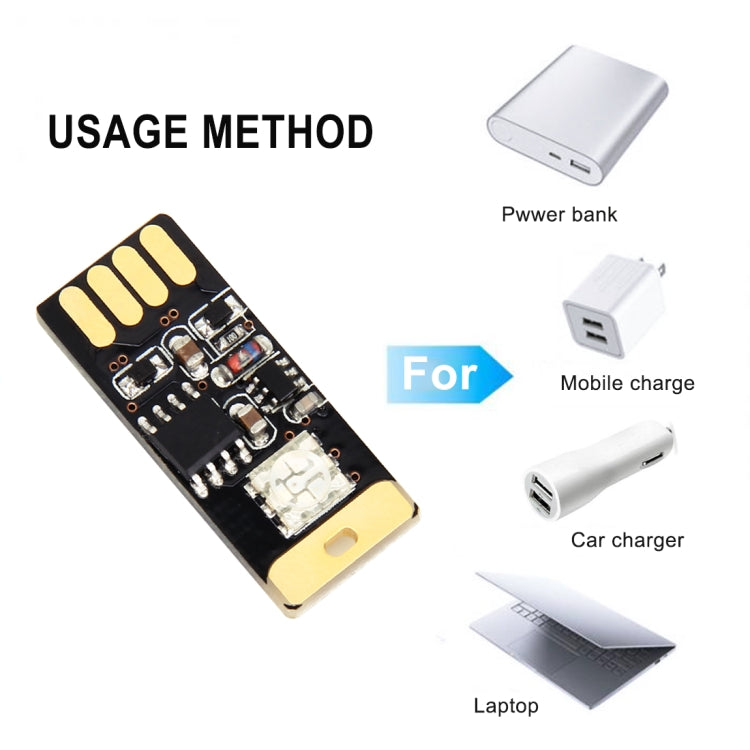 Car Styling USB LED Colorful Acoustic Atmosphere Light Touch Change Color Adjusting Mood Lamp