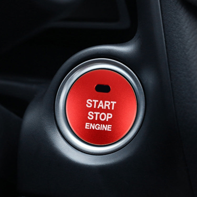 3D Aluminum Alloy Engine Start Stop Push Button Cover Trim Decorative Sticker for Mazda